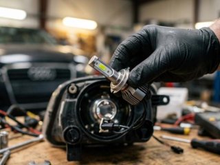Er LED retrofit i forlygter lovligt i Danmark egentlig?