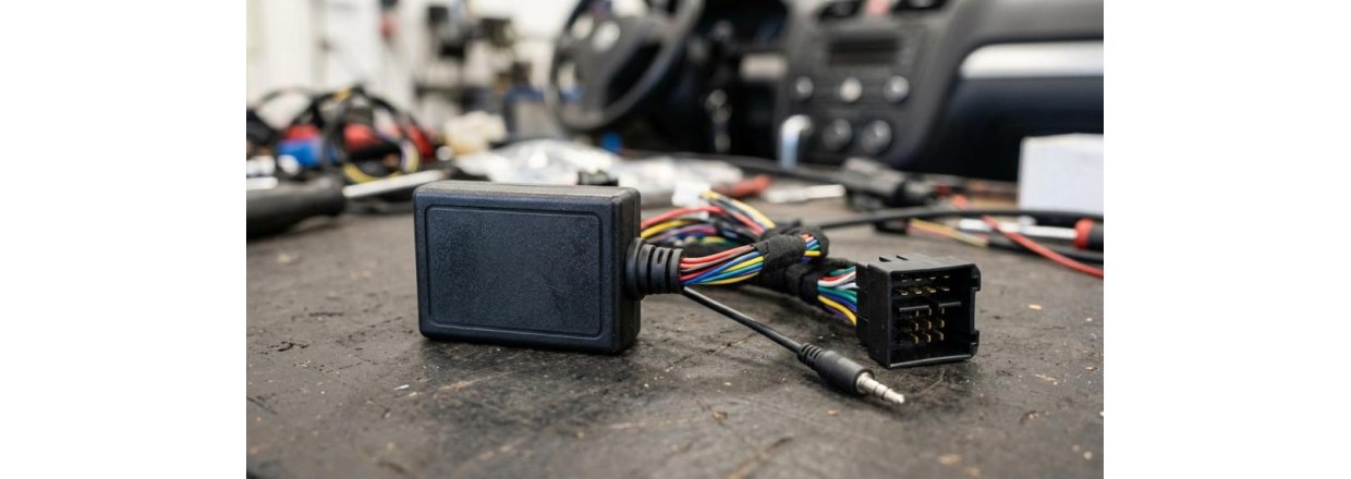 Ratbetjeningsinterface til eftermonteret bilradio