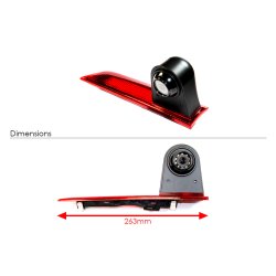 Bakkamera indbygget i bremselygten - Ford Transit Custom - glde pre