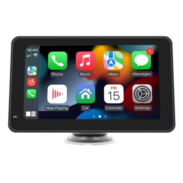 7&#34; multimedia skrm med trdls Apple Carplay & Android Auto