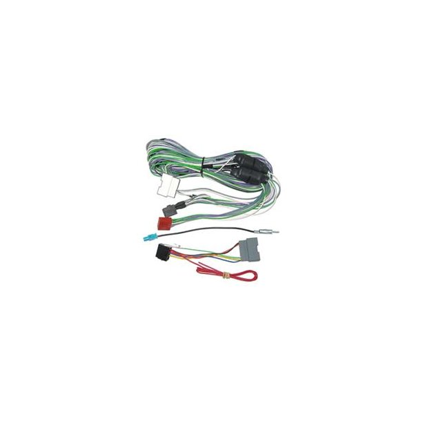 ISO stik Chrysler & Jeep 09> forstrker bypass kabel med ISO stik og antenne adapter