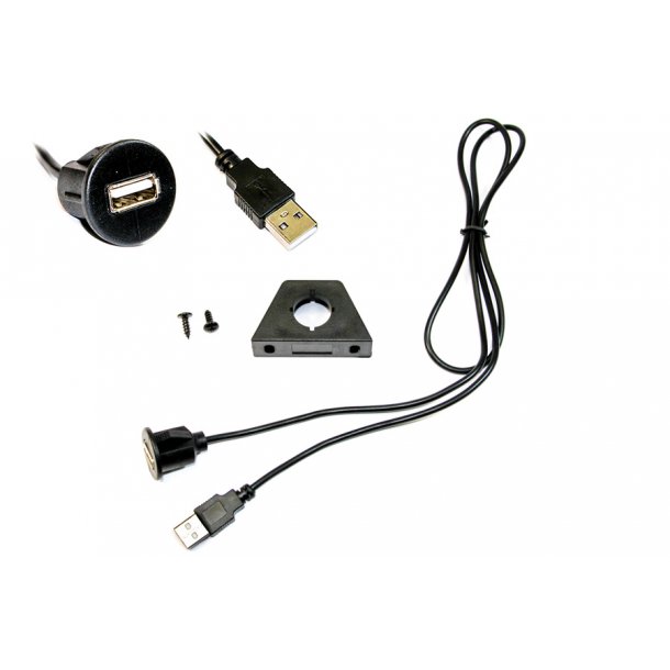 Stik Til Indbygning Med Meter Kabel - Universal USB/AUX Kabler - DC A/S