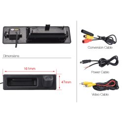 Bakkamera indbygget i bagklapshndtag- BMW