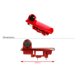 Bakkamera indbygget i bremselygten - Talento, NV300, Traffic  & Vivaro