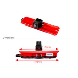Bakkamera indbygget i bremselygten - VW Caddy (2003-2015)