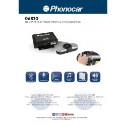 Bluetooth hndfrit kit til telefoni & musikstreaming