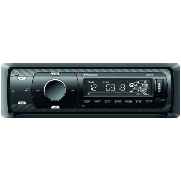 Phonocar Enkelt DIN Bilradio Med BT, USB, SD Og - Enkelt Din Radioer - DC Scandinavia A/S