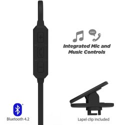 Bluetooth Hovedtelefoner m/Mic+Con - Sort