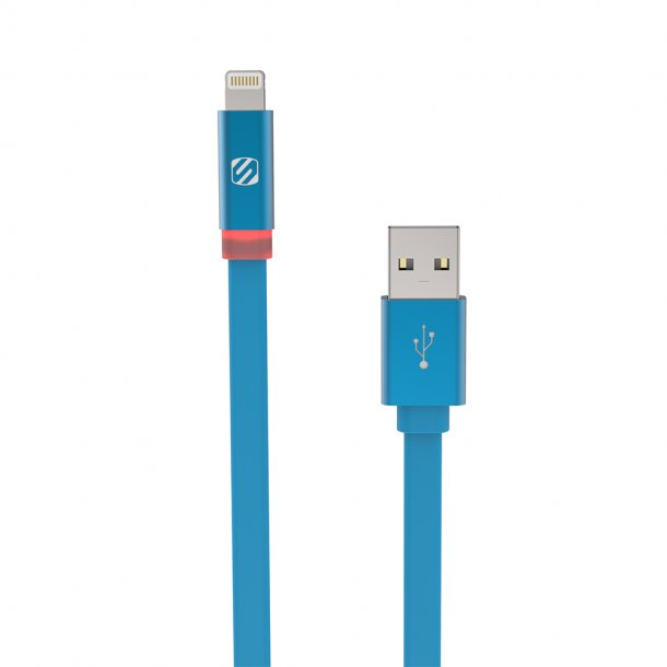 Flatout ladekabel lightning til USB-A - 93 cm - bl