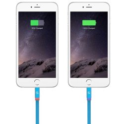 Flatout ladekabel lightning til USB-A - 93 cm - bl