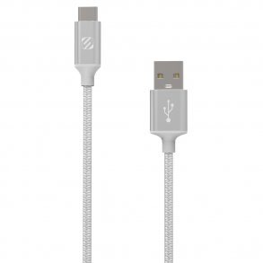 Strikeline Braided ladekabel USB-C til USB-A - 120 cm - slv