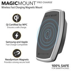 Magicmount Pro 10W Qi lader telefonholder til hjemmet