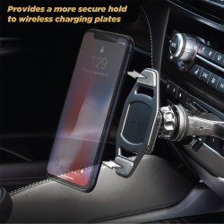 Magicplate magnetplader T/Qi-ladere - sort - Inkl. adaptor