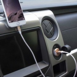 Revolt enkel 12W USB billader - hvid/guld