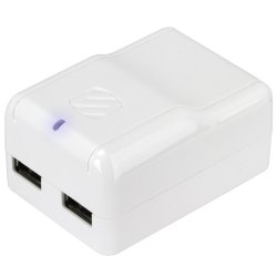 Revolt Dobbel 20W USB Vg Lader - US - Hvid