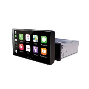 Pioneer enkelt DIN - UNI -med 6,8" skrm med  trdls Apple CarPlay/Android Auto