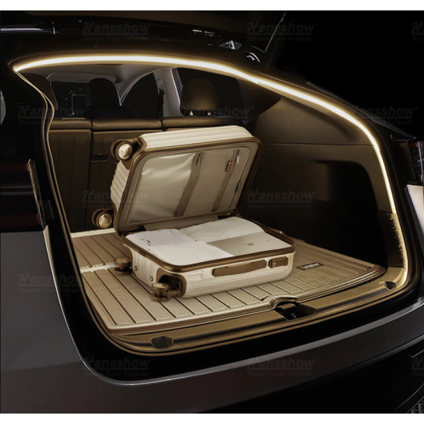 Hvid LED lysstribe til trunk - Tesla Y