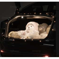 Hvid LED lysstribe til trunk - Tesla Y