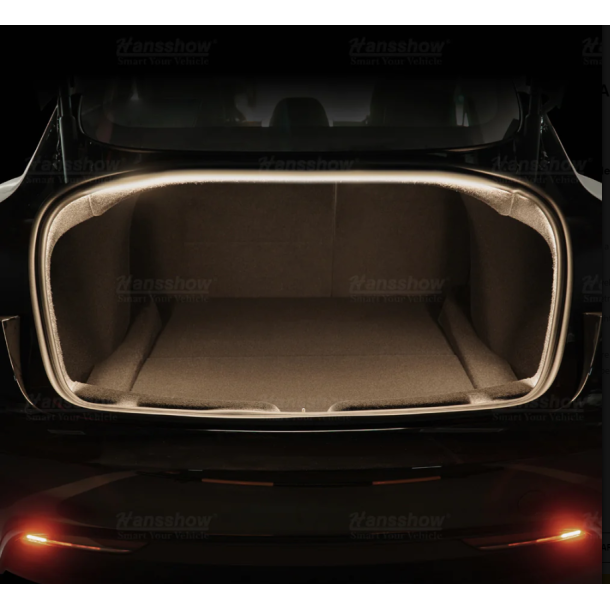 Hvid LED lysstribe til trunk - Tesla 3