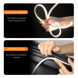 Hvid LED lysstribe til trunk - Tesla Y