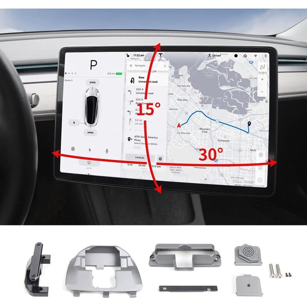 Drejebeslag til bilens skrm - Tesla 3/Y