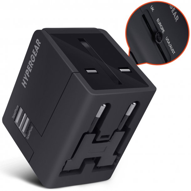 Hypergear All-In-One rejseadapter