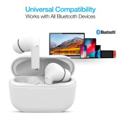 Naztech Xpods Pro trdlse hovedtelefoner - hvid