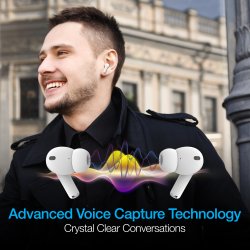 Naztech Xpods Pro trdlse hovedtelefoner - hvid