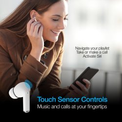 Naztech Xpods Pro trdlse hovedtelefoner - hvid