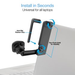 Naztech Magbuddy elite magnetisk telefonholder - Laptop