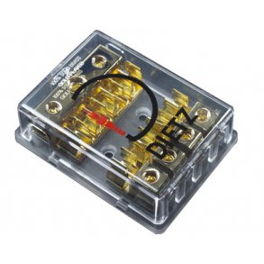 Sikringsfordelerblok - 3 ind - 4 ud