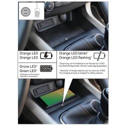 Qi trdls oplader - OEM design - Renault Megane Iv 03/2016-2021 - 10W