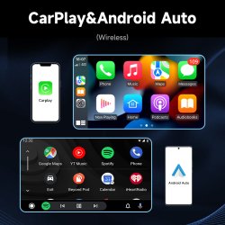 10,26&#34; multimedia skrm med indbygget dashcam og trdls Apple Carplay & Android Auto