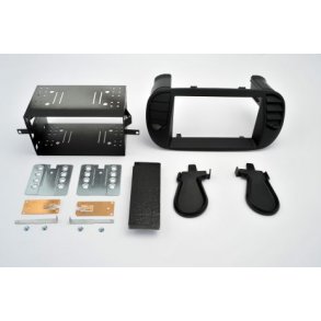2-DIN radioramme Fiat 500 - Mat Sort - Soft Touch