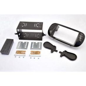 2-DIN radioramme Fiat 500 - Piano Black