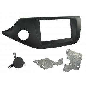 2-DIN radioramme Kia Ceed 2012-> - Mat Sort