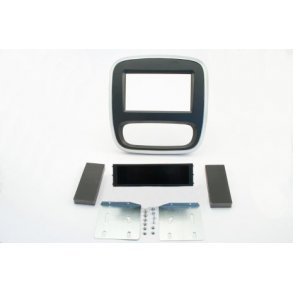 2-DIN radioramme Opel, Renault & Nissan - sort/slv