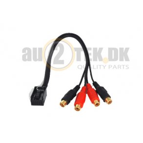 Line out kabel til most og quadlock til 4 RCA hun stik