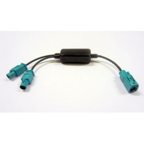 Antenne split adapter 2 fakra han til fakra hun