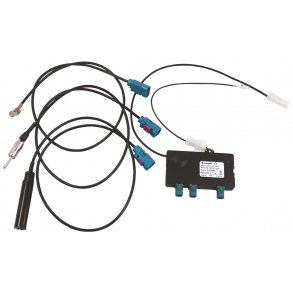 MTA/Calearo DAB/FM splitter med kabler til passive antenner