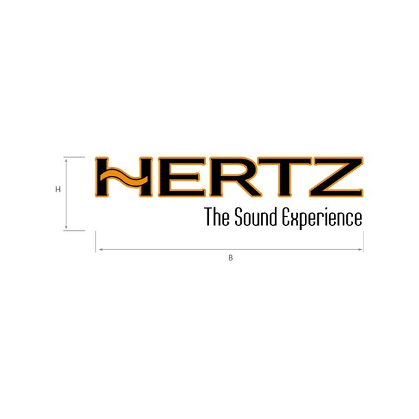 Hertz sticker - The Sound Experience, 370X95mm