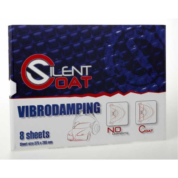 Silent Coat vibrodamp drkit til 2 dre - 8 ark