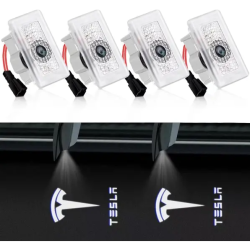 LED logo drlys - 2 stk. -passer til bde for og bag dre - Tesla 3/Y/S