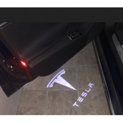 LED logo drlys - 2 stk. -passer til bde for og bag dre - Tesla 3/Y/S