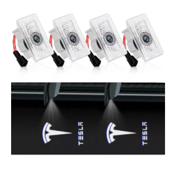 LED logo drlys - 2 stk. -passer til bde for og bag dre - Tesla 3/Y/S