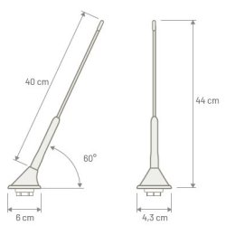 Au2tek 16V tagantenne med forstrker - 12V ekstern - 52 hldning