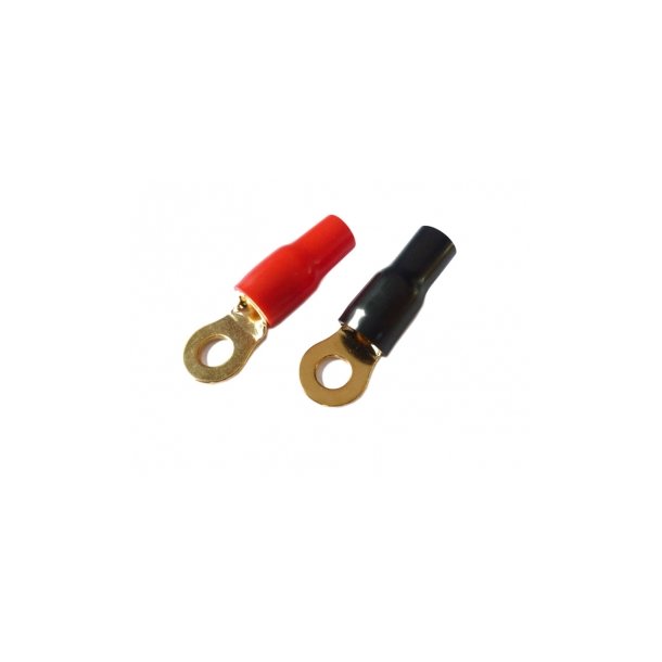 Ring Terminal 25mm2 25 Rde + 25 Sorte 8mm 