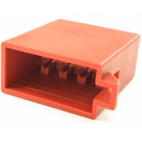 ISO han hus til hjttaler 8 pins - brun - 1 stk.