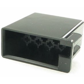 ISO han hus til power 8 pins - sort - 1 stk.