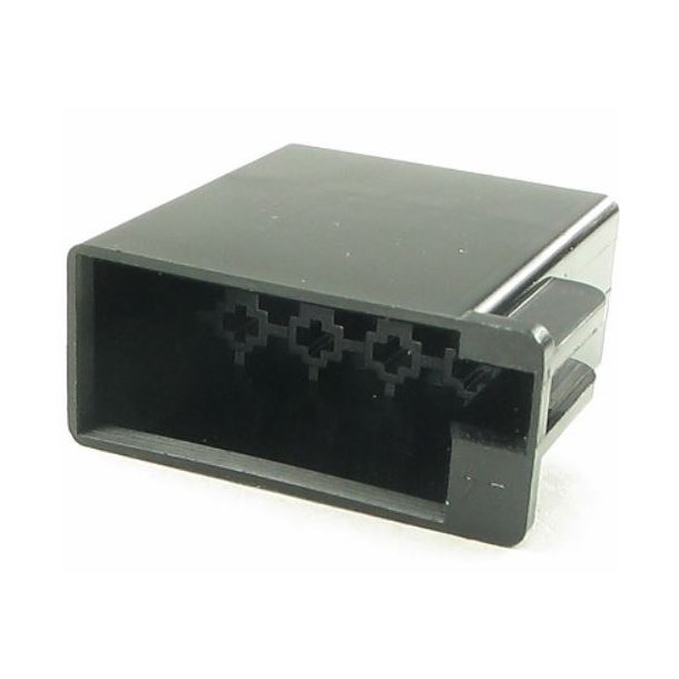 ISO han hus til power 8 pins - sort - 1 stk.